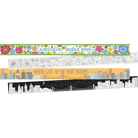 Barker Creek Color Me! Trim Set, 2 designs, 24/set 4131